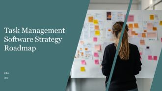 Task Management Software Strategy Roadmap PPT Sample AT