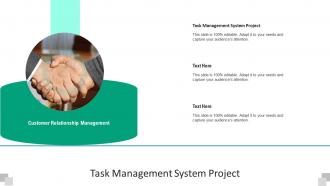 Task management system project ppt powerpoint presentation infographics infographics cpb