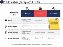 Task matrix ppt powerpoint presentation file graphics tutorials