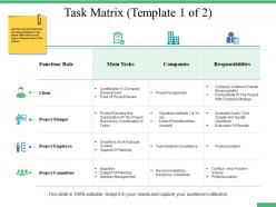 Task matrix ppt professional designs download