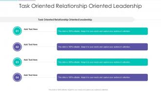 Task Oriented Relationship Oriented Leadership In Powerpoint And Google Slides Cpb