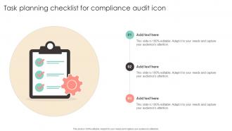 Task Planning Checklist For Compliance Audit Icon
