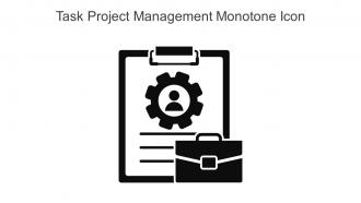 Task Project Management Monotone Icon In Powerpoint Pptx Png And Editable Eps Format