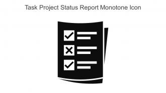 Task Project Status Report Monotone Icon In Powerpoint Pptx Png And Editable Eps Format