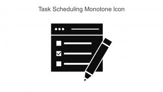 Task Scheduling Monotone Icon In Powerpoint Pptx Png And Editable Eps Format