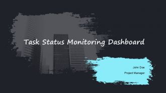 Task Status Monitoring Dashboard PPT Example AT