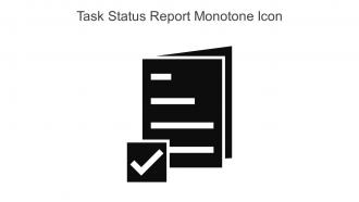 Task Status Report Monotone Icon In Powerpoint Pptx Png And Editable Eps Format