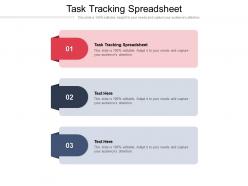 Task tracking spreadsheet ppt powerpoint presentation show graphics pictures cpb