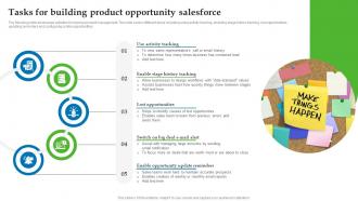 Tasks For Building Product Opportunity Salesforce