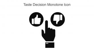 Taste Decision Monotone Icon In Powerpoint Pptx Png And Editable Eps Format