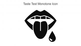 Taste Test Monotone Icon In Powerpoint Pptx Png And Editable Eps Format