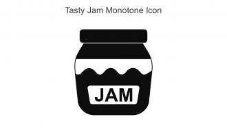 Tasty Jam Monotone Icon In Powerpoint Pptx Png And Editable Eps Format