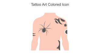 Tattoo Art Colored Icon In Powerpoint Pptx Png And Editable Eps Format