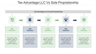 Tax Advantage LLC Vs Sole Proprietorship Ppt Powerpoint Presentation Summary Grid Cpb
