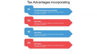 Tax advantages incorporating ppt powerpoint presentation outline format ideas cpb