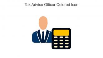 Tax Advice Officer Colored Icon In Powerpoint Pptx Png And Editable Eps Format