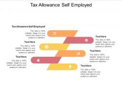 Tax allowance self employed ppt powerpoint presentation styles portrait cpb