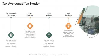Tax Avoidance Tax Evasion In Powerpoint And Google Slides Cpb