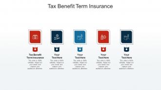 Tax benefit term insurance ppt powerpoint presentation infographic cpb