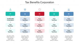 Tax Benefits Corporation Ppt Powerpoint Presentation Portfolio Infographic Template Cpb