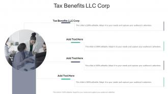 Tax Benefits LLC Corp In Powerpoint And Google Slides Cpb