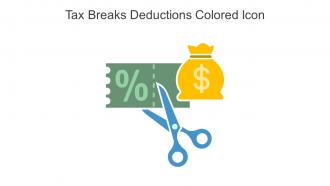 Tax Breaks Deductions Colored Icon In Powerpoint Pptx Png And Editable Eps Format