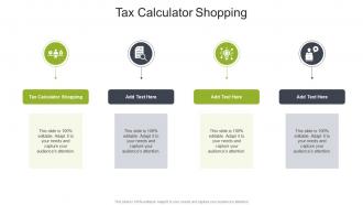 Tax Calculator Shopping In Powerpoint And Google Slides Cpb