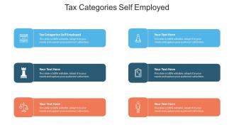 Tax Categories Self Employed Ppt Powerpoint Presentation Show File Formats Cpb