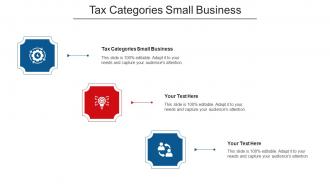 Tax Categories Small Business Ppt Powerpoint Presentation Portfolio Shapes Cpb