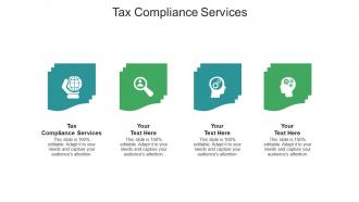 Tax compliance services ppt powerpoint presentation summary deck cpb