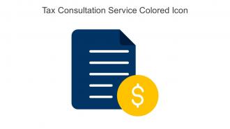 Tax Consultation Service Colored Icon In Powerpoint Pptx Png And Editable Eps Format