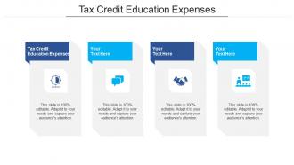 Tax credit education expenses ppt powerpoint presentation summary example cpb
