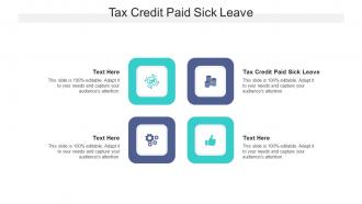 Tax credit paid sick leave ppt powerpoint presentation file examples cpb