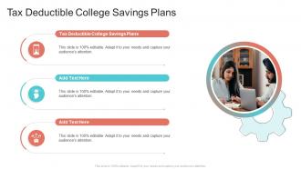Tax Deductible College Savings Plans In Powerpoint And Google Slides Cpb