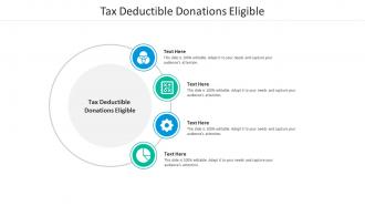 Tax deductible donations eligible ppt powerpoint presentation inspiration graphic images cpb