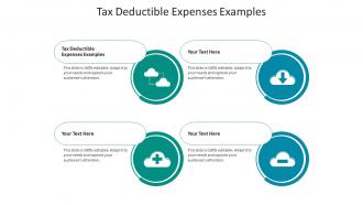 Tax deductible expenses examples ppt powerpoint presentation gallery icons cpb