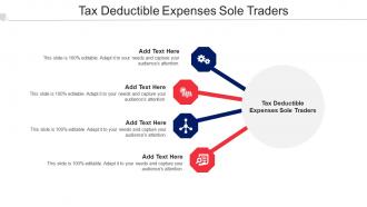 Tax Deductible Expenses Sole Traders Ppt Powerpoint Presentation Summary Cpb