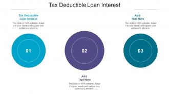Tax Deductible Loan Interest Ppt Powerpoint Presentation Summary Icon Cpb