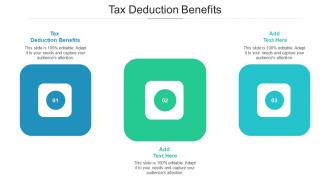 Tax Deduction Benefits Ppt Powerpoint Presentation File Files Cpb