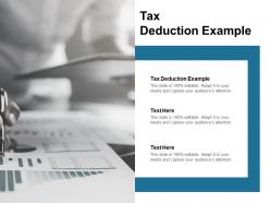 Tax deduction example ppt powerpoint presentation ideas master slide cpb