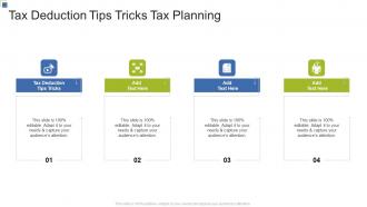 Tax Deduction Tips Tricks Tax Planning In Powerpoint And Google Slides Cpb