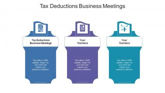 Tax deductions business meetings ppt powerpoint presentation slides styles cpb
