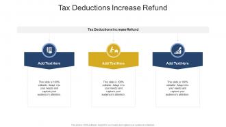 Tax Deductions Increase Refund In Powerpoint And Google Slides Cpb