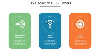 Tax Deductions LLC Owners Ppt Powerpoint Presentation Layouts Design Ideas Cpb