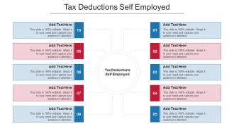 Tax Deductions Self Employed Ppt Powerpoint Presentation Model Slides Cpb