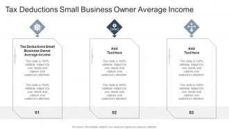 Tax Deductions Small Business Owner Average Income In Powerpoint And Google Slides Cpb