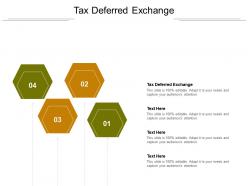 Tax deferred exchange ppt powerpoint presentation outline slides cpb