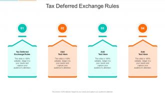 Tax Deferred Exchange Rules In Powerpoint And Google Slides Cpb