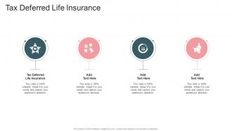 Tax Deferred Life Insurance In Powerpoint And Google Slides Cpb