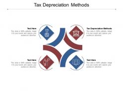 Tax depreciation methods ppt powerpoint presentation file show cpb